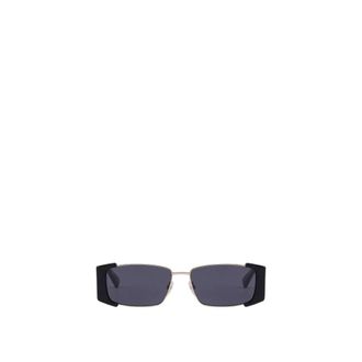Moschino Rectangular Sunglasses - female - Moschino - Sunglasses - Black - ONE SIZE - Accessories
