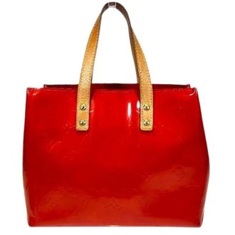 Louis Vuitton Pre-owned Handbags, female, Red, Size: ONE SIZE Pre-owned Reade PM Monogram Vernis Handbag