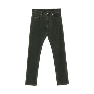 Aspesi Rechte jeans - Heren - Jeans - Groen - Maat: W33 Zijde
