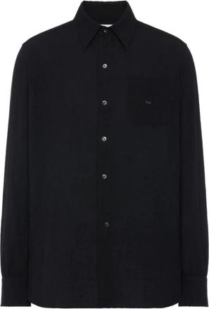 Maison Margiela Shirt met lange mouwen - Heren - Casual Overhemden - Zwart - L - Overhemden