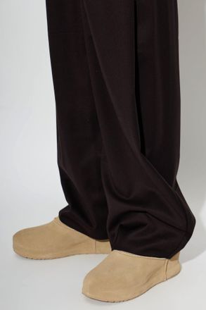 UGG Suede Shoes Enwrap Clog, Womens, Beige