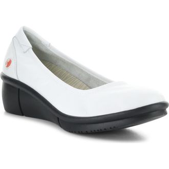 Softinos Rem Platform Wedge Pump in White at Nordstrom, Size 10-10.5Us