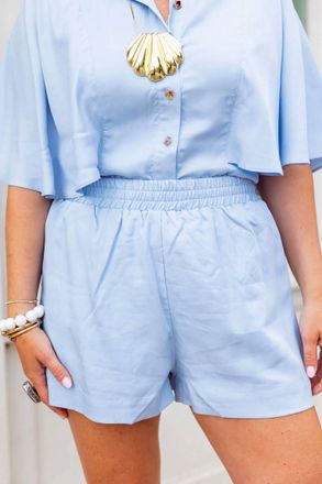 Ciebon Seabreeze Shorts In Sky Blue
