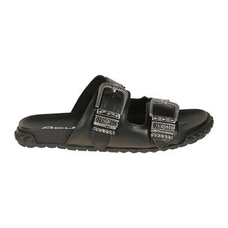 Ash Sliders, female, Black, Size: 10 US Twister Sandals