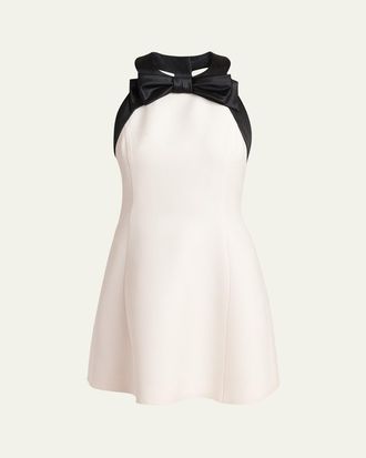 Valentino Garavani Bow-Accented Mini Dress