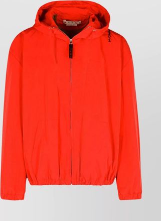 Marni cotton blend jacket with hood and pockets