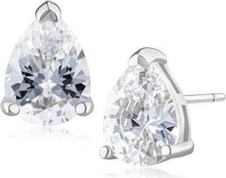 Jardin Pear Cut Cubic Zirconia Stud Earrings in Clear/Silver at Nordstrom Rack