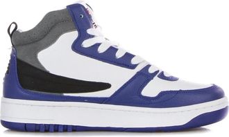 Fila Witte Mid Sneaker met Geborduurd Logo - Heren - Sneakers - Blauw - 41 EU - Schoenen