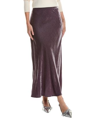 Velvet Velvet By Graham & Spencer Eza Velvet Silk-Blend Skirt