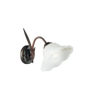 Netlighting BYRON Wall Lamp with Glass Shades Rust 20x29x29cm in Brown | Size: 20 x 29 x 29 cm
