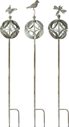 Melrose International Rustic Metal Fountain with Duck and Watering Can 33H - Copper