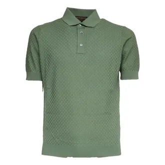 FILIPPO DE LAURENTIIS Polo Shirts, male, Green, Size: S Short-Sleeve Polo