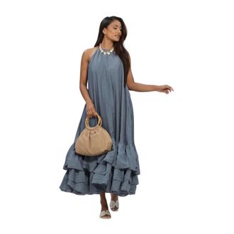 Copenhagen Muse Kleedjes, Dames, Blauw, S, Cmmolly Jurk