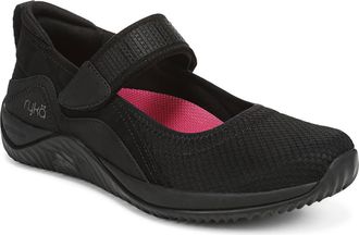 Ryk&auml; Echo Knit Mary Jane Sneaker in Black/black at Nordstrom, Size 5.5