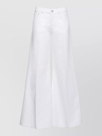 Dondup straight wide leg cotton five pocket trousers