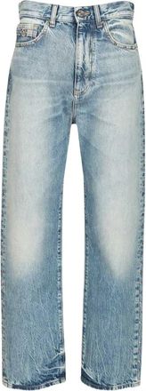 Versace Studded Jeans - Heren - Regular Fit Jeans - Blauw - W32 - Katoen - Jeans