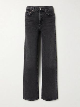 A Gold E Jeans A Gamba Larga E Vita Media Harper - Nero