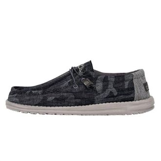 Hey Dude Mens Wally Tweed Slip On Shoes In Camo