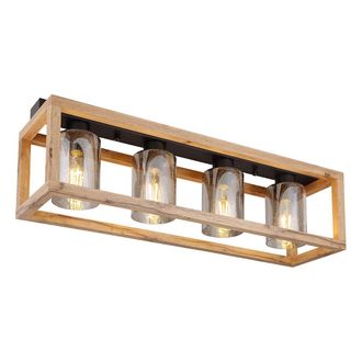 Globo Lighting Plaf&oacute;n - Pettey - Natural - Metal - E27 - 15497-4d