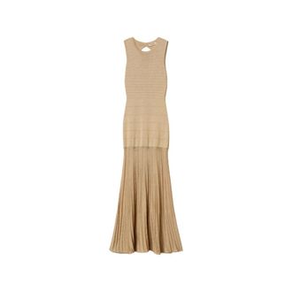 Twinset Gowns, female, Beige, Size: M Gowns