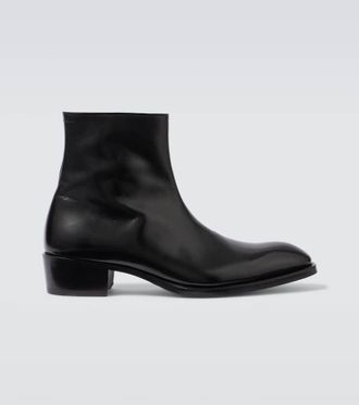 Tom Ford Vincent leather ankle boots