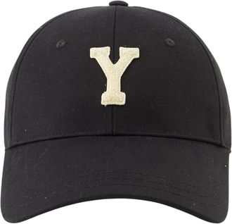 Saint Laurent Universiteit Y Pet Zwart Trendy Accessoire - Heren - Petten - Zwart - 57 CM - Katoen - Accessoires
