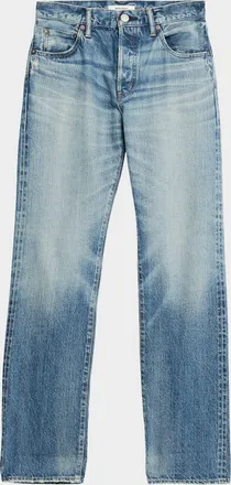 Moussy Vintage Deltona Straight Mid-Rise Jeans