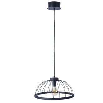 Forlight Colgante Cercle Led E27 39w Blanco Neutro - 4000k Negro Para Interior De Techo En Comedor, Sal&oacute;n, Cocina