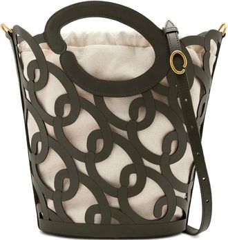 Oscar De La Renta Borsa tote in pelle - Nero