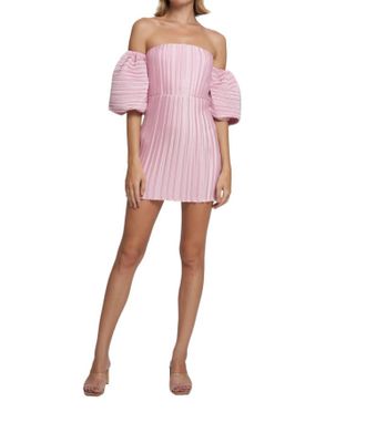 L&rsquo;Id&eacute;e Sirene Sleeveless Mini Dress In Pink