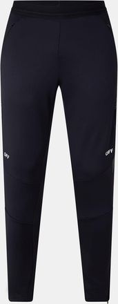 Off-white Mens Off White Solid Patterned Slim Sweatpants in Black/White - Size X-Small