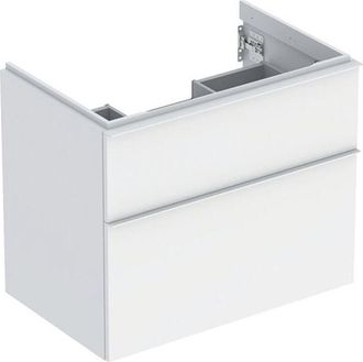 Keramag Geberit Icon Mueble Bajo Lavabo, 2 Cajones, 74x61,5x47,6 Cm