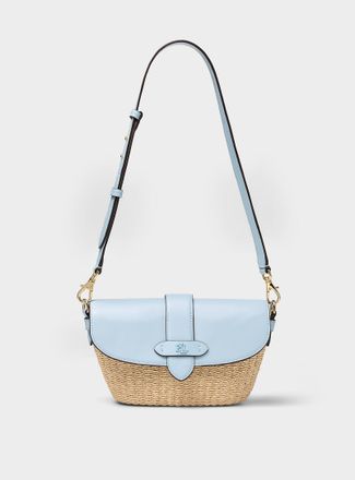 Lauren Ralph Lauren Womens Lynden basketweave small shoulder bag