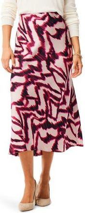 Nic+Zoe Blurred Ikat Midi Skirt in Pink Multi at Nordstrom Rack, Size X-Small