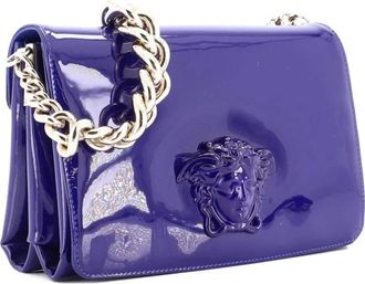 Versace Palazzo Medusa Flap Bag Leather shoulder bag - Blauw