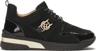 Kazar Sneakers gemaakt van gecombineerde materialen op een verhoogde zool - Dames - Sneakers - Zwart - 37 EU - Leer - Schoenen