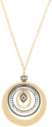 Olivia Welles Amberly Crystal Pendant Necklace in Gold at Nordstrom Rack