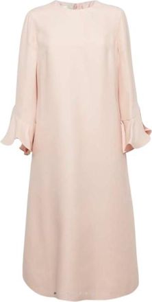 Valentino Garavani Valentino Pink Ruffle Sleeve Swing Dress Size M