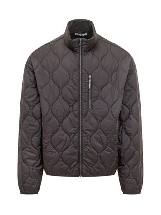 Palm Angels Black Quilted None Jacket