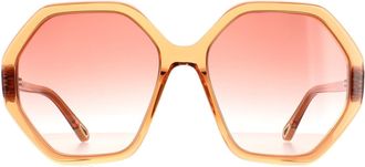 Chloé Round Orange Crystal Pink Gradient CH0008S Esther