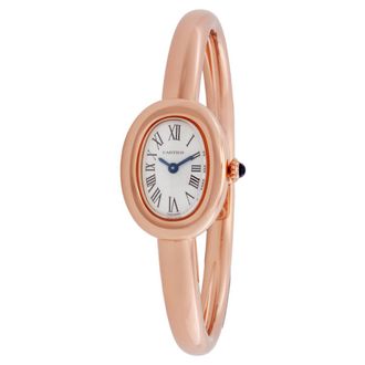 Cartier Baignoire Mini Model (Size 16) Silver Dial Watch WGBA0048