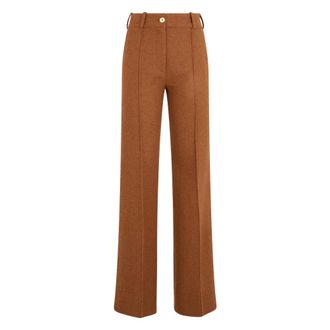 Patou Straight Trousers - female - Patou - Wide Trousers - Brown - XS - Trousers