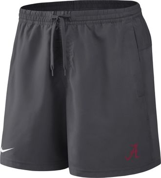 Nike Alabama Primetime Primary Logo Nike Mens Dri-FIT College Form Shorts in Grey | 045T06FABN-8DV