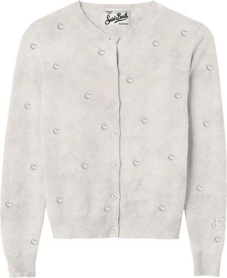 MC2 Saint Barth Bellamy Alpaca Cardigan - Dames - Vesten - Grijs - S - Wol - Truien & Vesten
