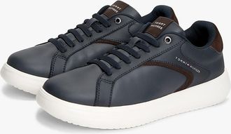 Tommy Hilfiger Mens Leather Cupsole Sneaker - Navy - US 10 / EU 43