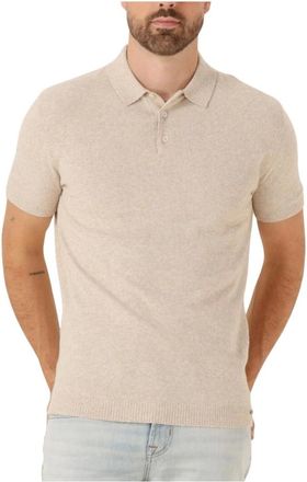 Gentiluomo Tops, Heren, Beige, XL, Beige Polo Shirt voor Heren