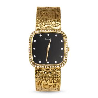 Piaget Pre-owned Piaget Vintage Diamond Black Dial Unisex Watch 9775