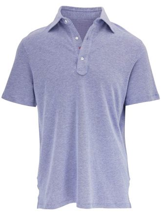 Isaia short-sleeved polo shirt - Blue