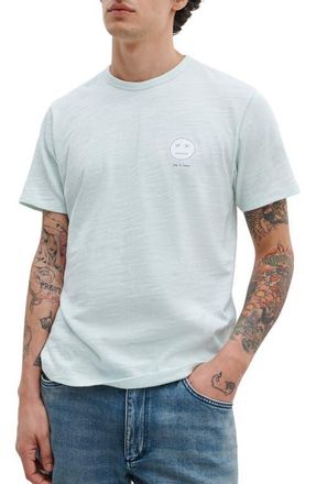 Rag & Bone Embroidered Sour Face T-Shirt in Ltteal at Nordstrom, Size Xx-Large