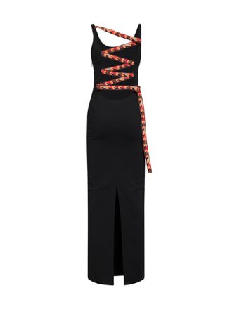 Emilio Pucci Womens Dress Black Cady Viscose